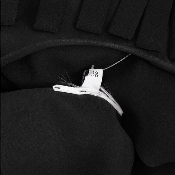 Valentino Voile Fringed Mini Shift Dress size IT 38 Long Sleeve - Picture 8 of 10